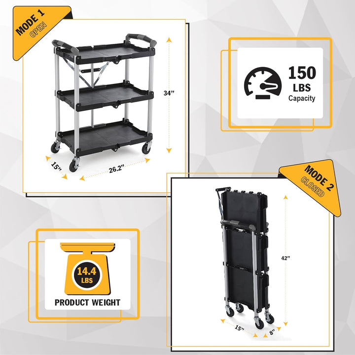 Cart Service Collapses to 8in by Olympia Tools 1 CART, 1 CART