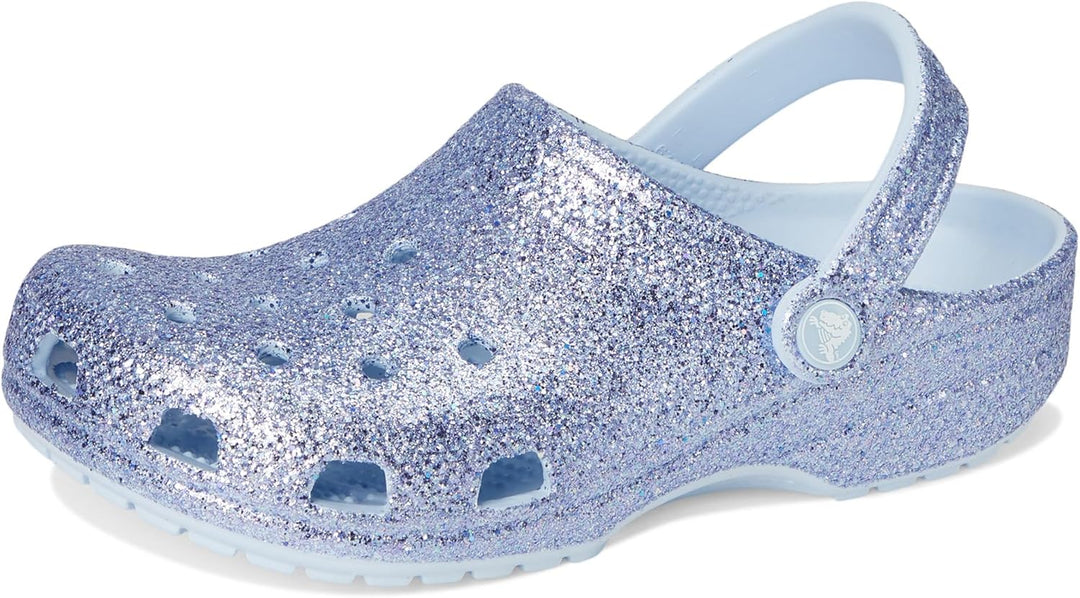 Crocs Unisex Crocband Clogs 30 EU Blue Frost Glitter, 30 EU Blue Frost Glitter