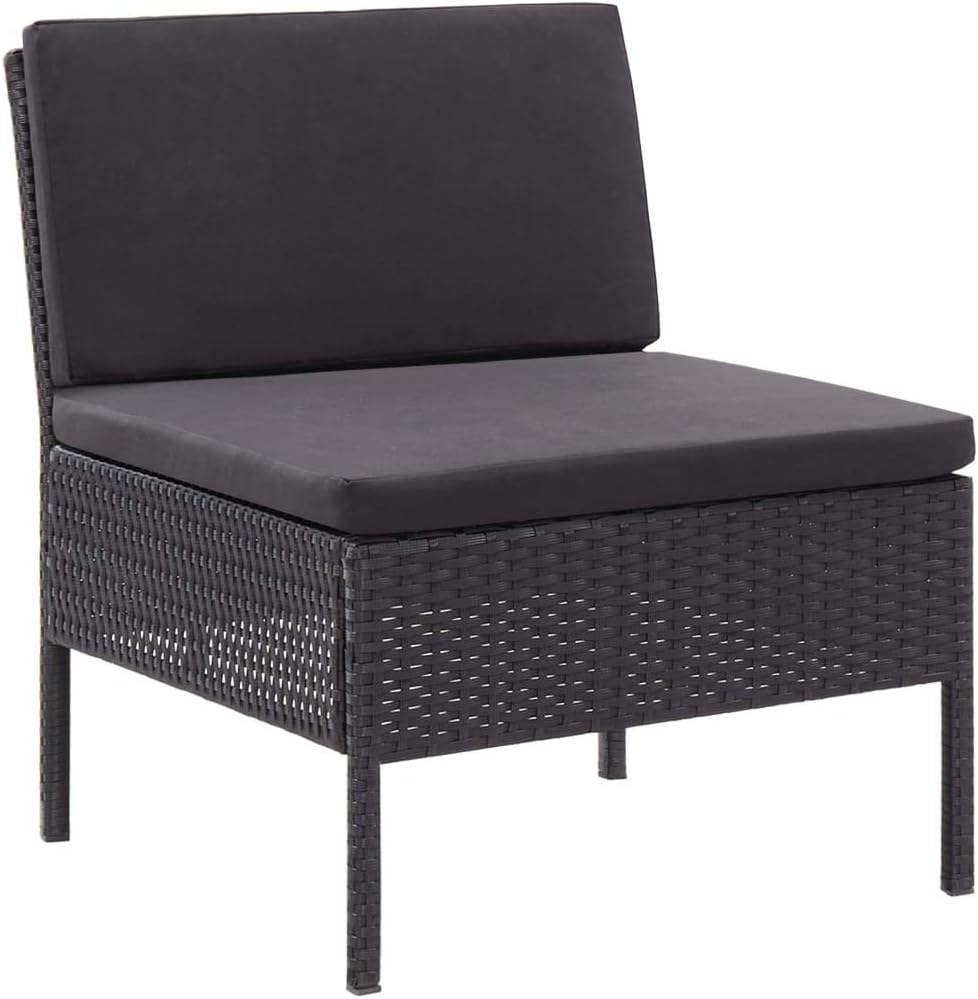 vidaXL Gartenmöbel 3-TLG. mit Auflagen Sitzgruppe Garten Garnitur Lounge Sofa Sitzgarnitur Gartenset