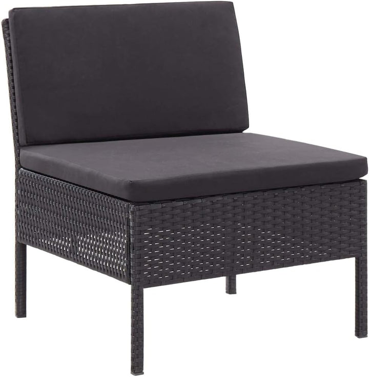 vidaXL Gartenmöbel 3-TLG. mit Auflagen Sitzgruppe Garten Garnitur Lounge Sofa Sitzgarnitur Gartenset
