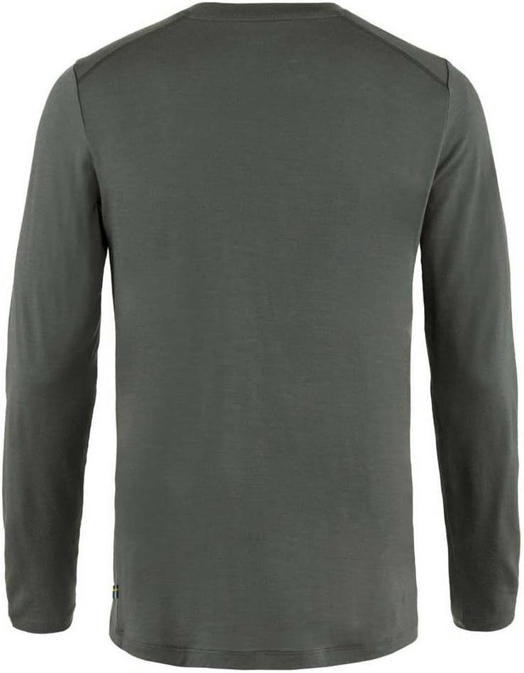 Fjällräven Herren Abisko Wool Ls M T-Shirt M Basalt, M Basalt