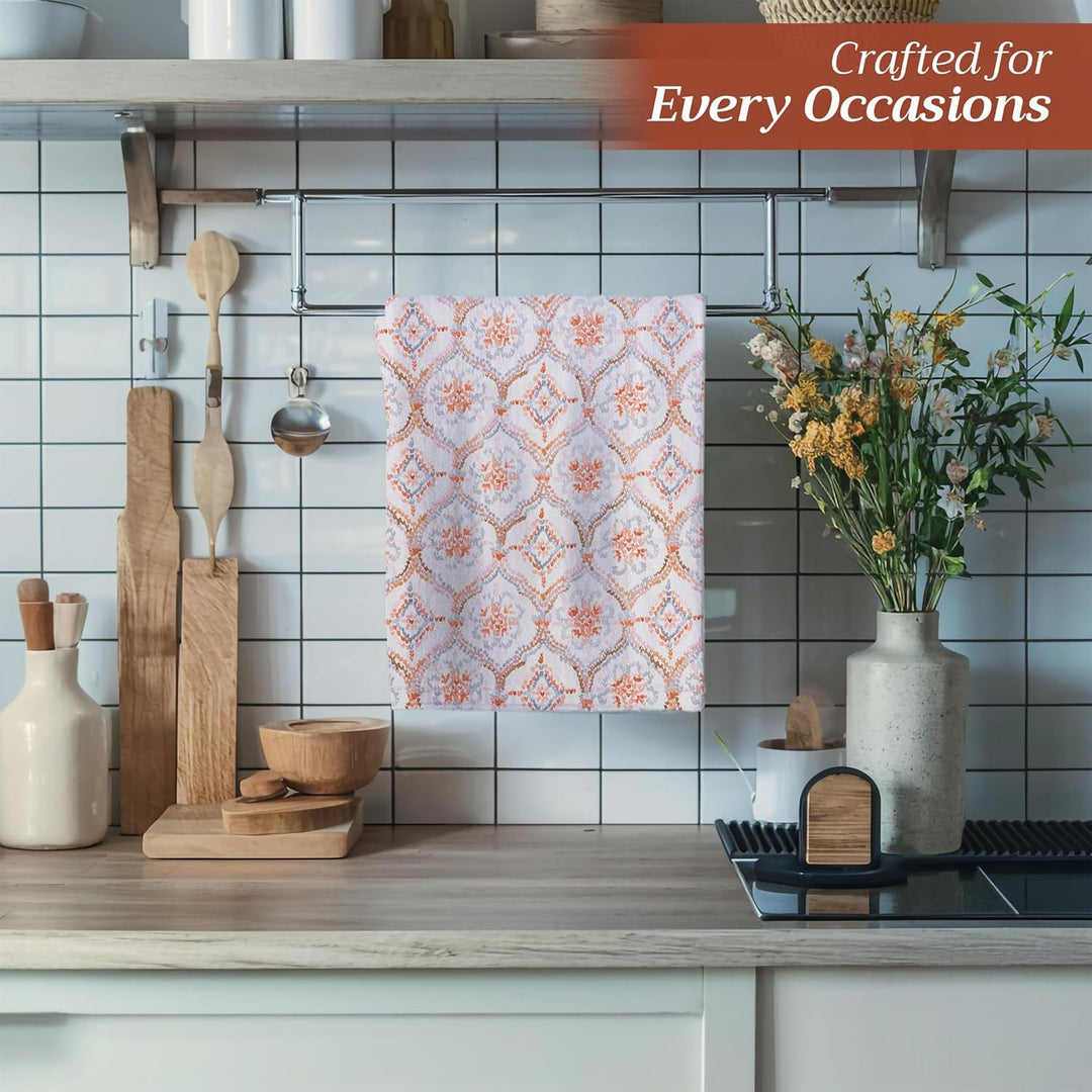 Maison d'Hermine Küchenhandtücher 3er-Set 100% Baumwolle 70 cm x 50 cm Wiederverwendbare Geschirrtüc