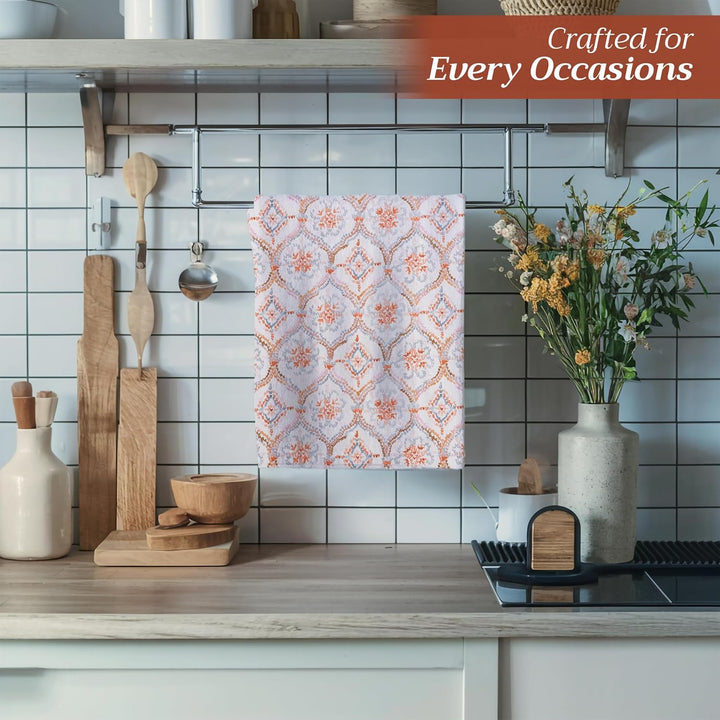 Maison d'Hermine Küchenhandtücher 3er-Set 100% Baumwolle 70 cm x 50 cm Wiederverwendbare Geschirrtüc
