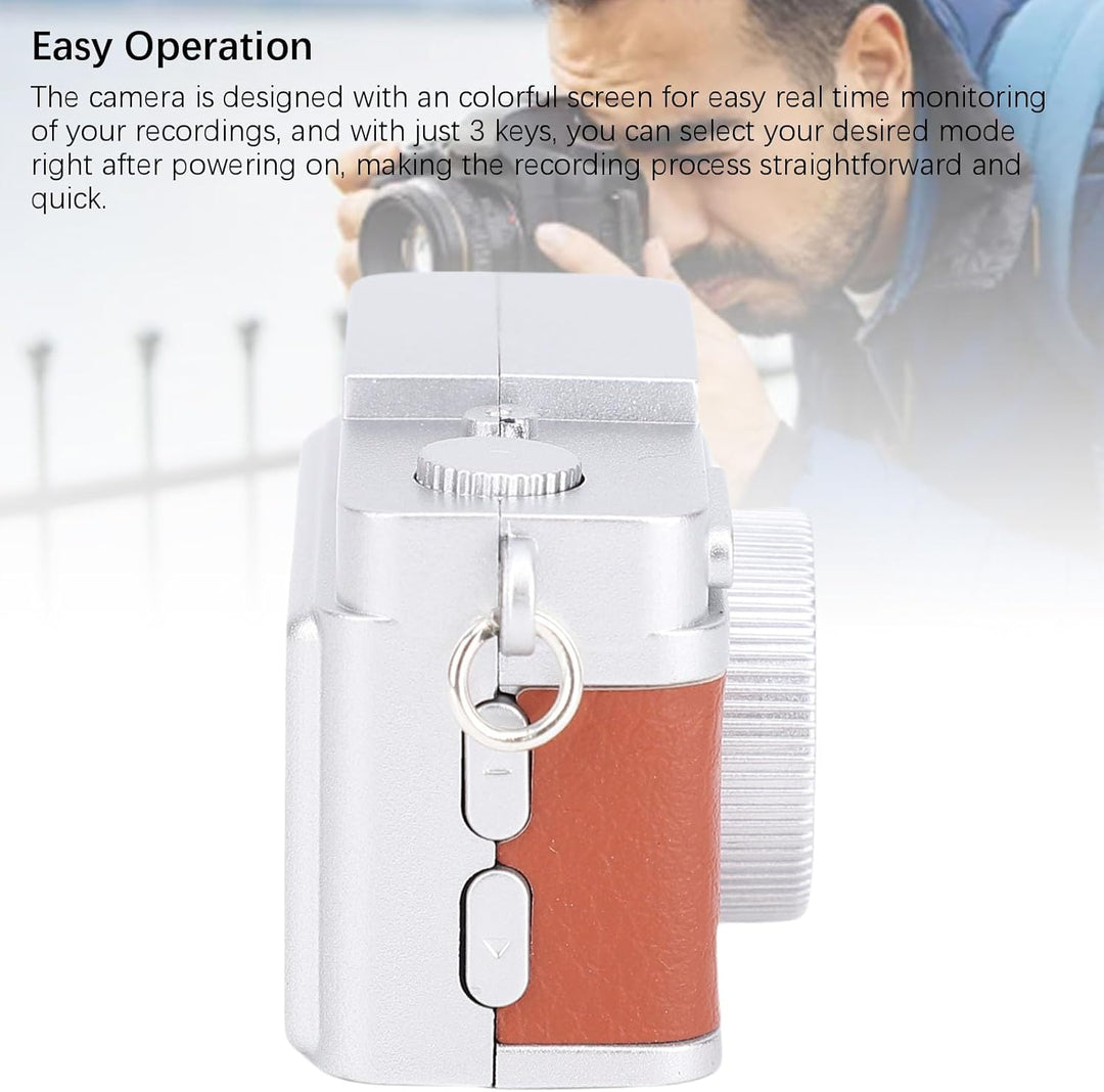 Annadue Keychain Kamera 1080p HD mit Halskette und Blitz, Tragbarem Reiseschreiber, Anti Loss Kamera