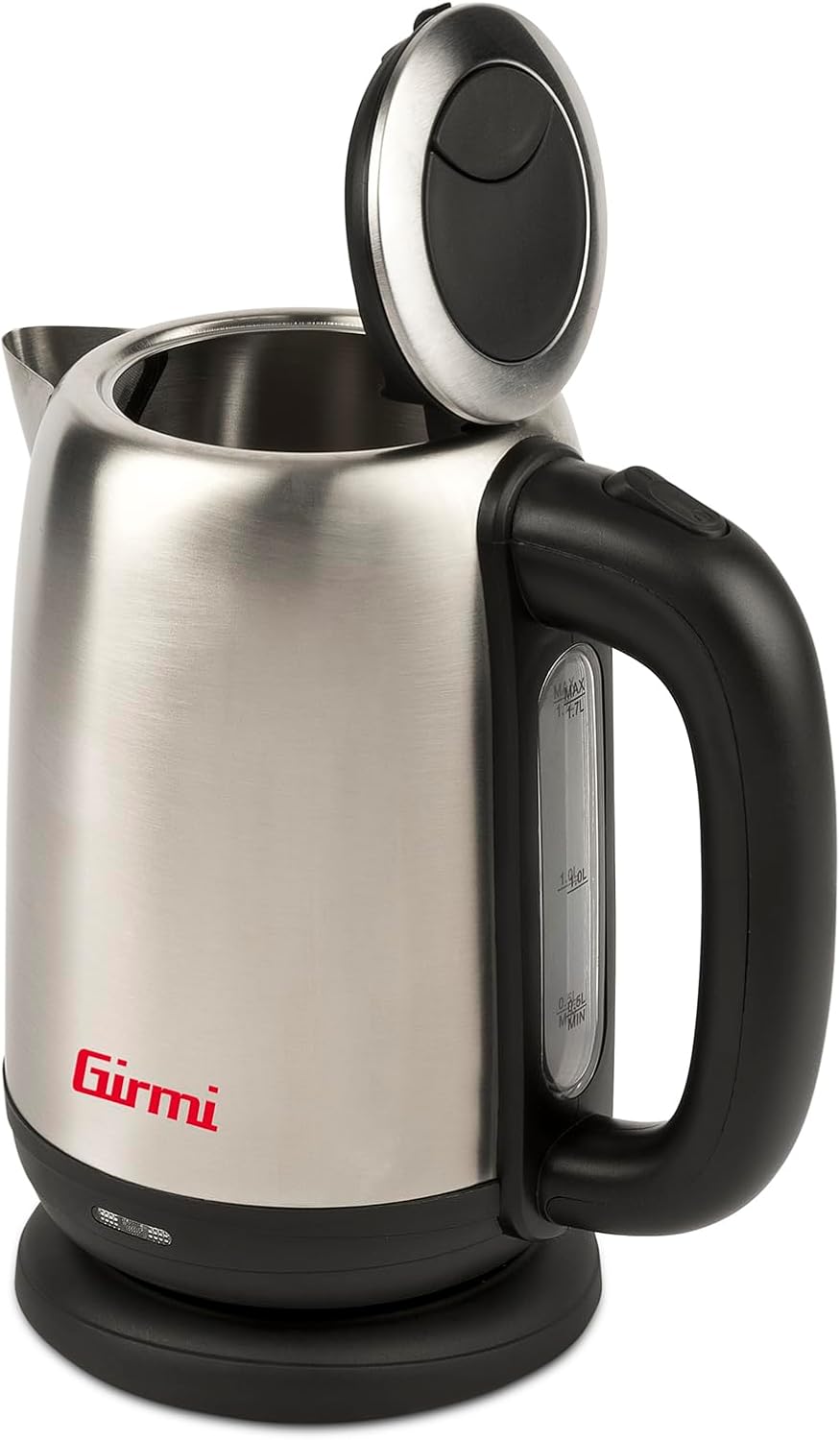 Girmi BL34 Elektrischer Wasserkocher, 1,7L, 2200W, Sicherheitsabschaltung, Überhitzungsschutz, 360°-