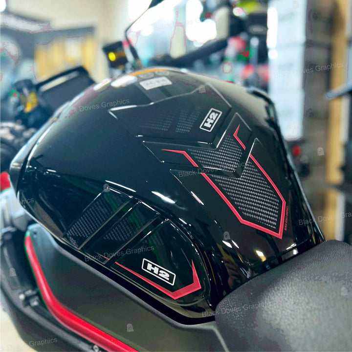 3D Aufkleber Set Protektoren kompatibel mit/Ersatz für KAWASAKI Z H2 SE 2021-2024