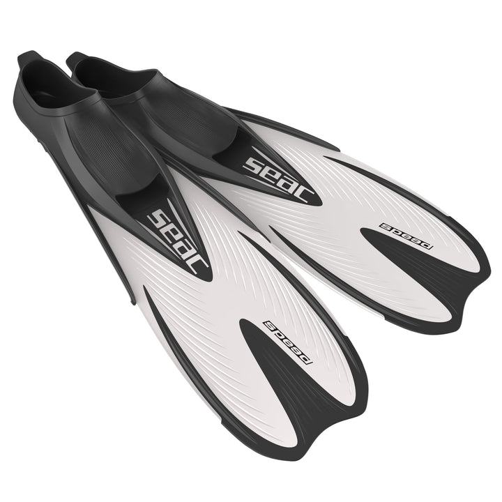Seac-Sub Speed Schnorchelflossen Mit Geschlossenem Weiss 42/43, Weiss 42/43