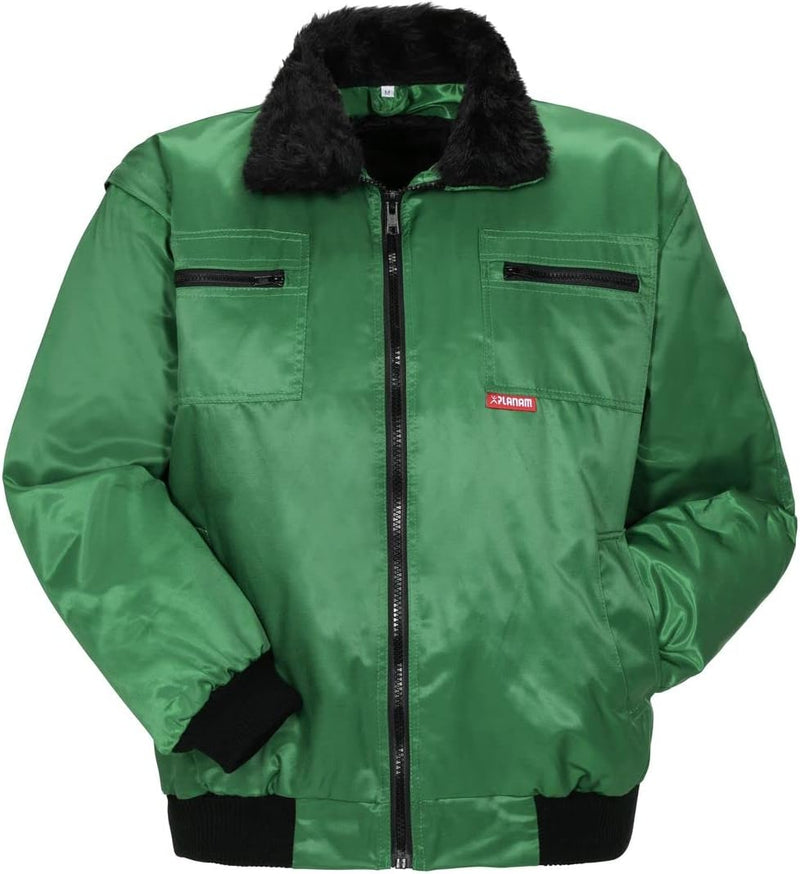 Planam Outdoor Winter Herren Gletscher Comfortjacke grün Modell 0361 Grösse L Grün L, Grün L