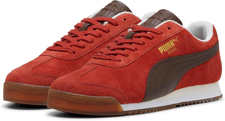 PUMA Men's Roma Sneakers Mars Red Espresso Brown Gum 44.5 EU, Mars Red Espresso Brown Gum 44.5 EU