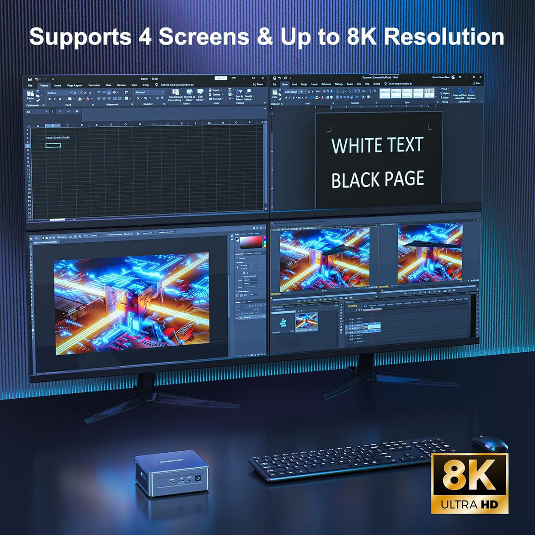 GEEKOM IT11 Mini PC mit i5-1155G7 (8 Threads, 8M Cache, Max 4,5 GHz), 16 GB DDR4 512GB SSD Windows 1