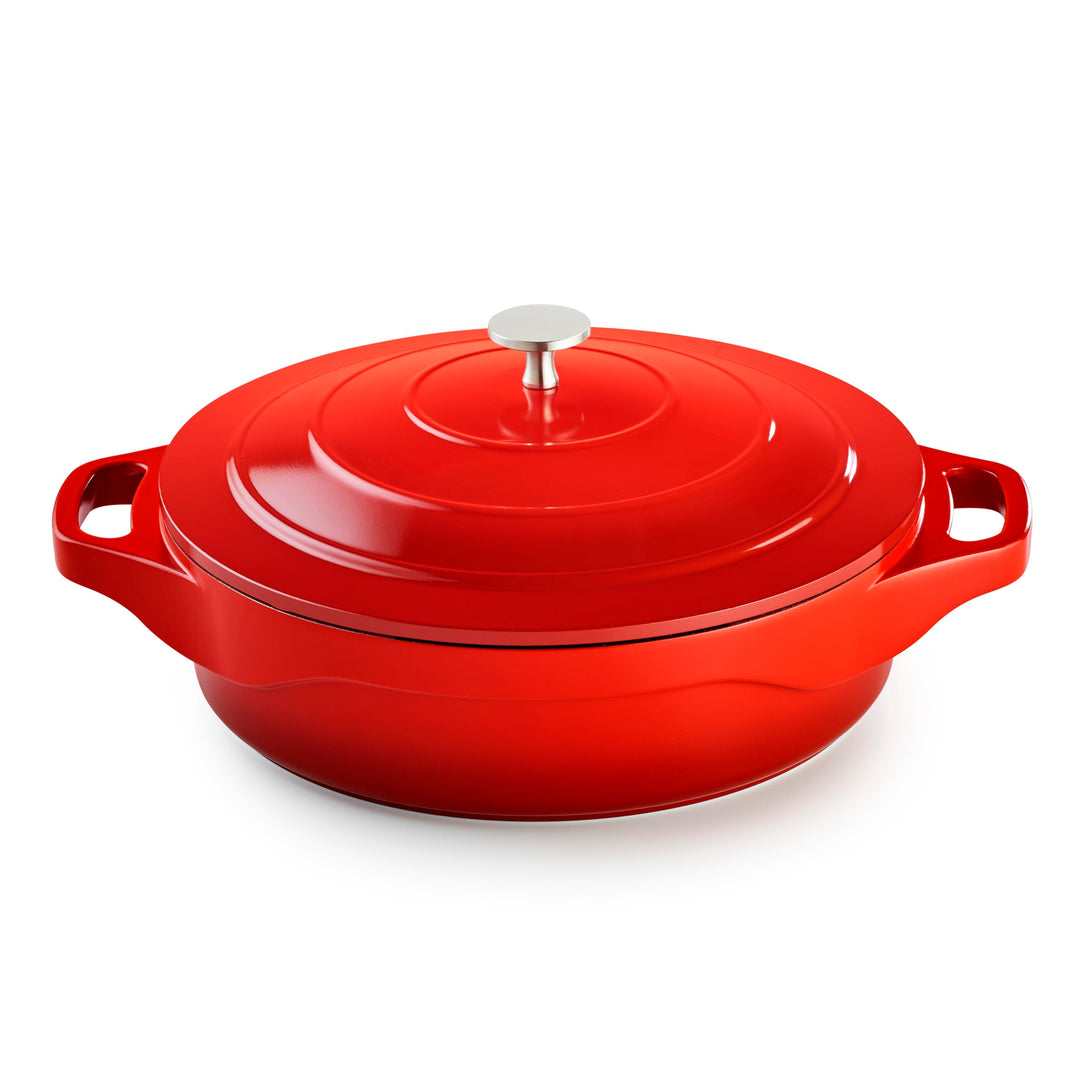 Pradel Excellence - PCUI003005 - Runder Bräter Magma aus Aluminiumguss Ø28cm - Antihaftbeschichtung