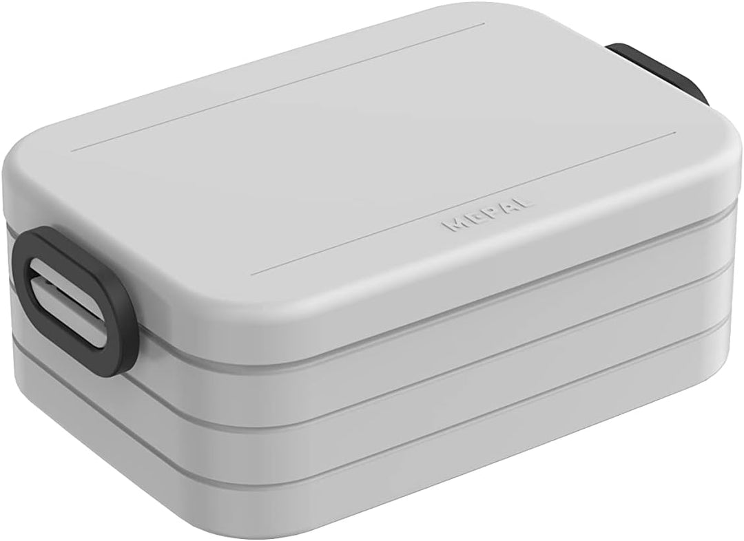 Mepal 2-tlg Take a Break Set – Limited Edition Cool Grey/Grau – Gross/Klein – Lunchbox mit Trennwand