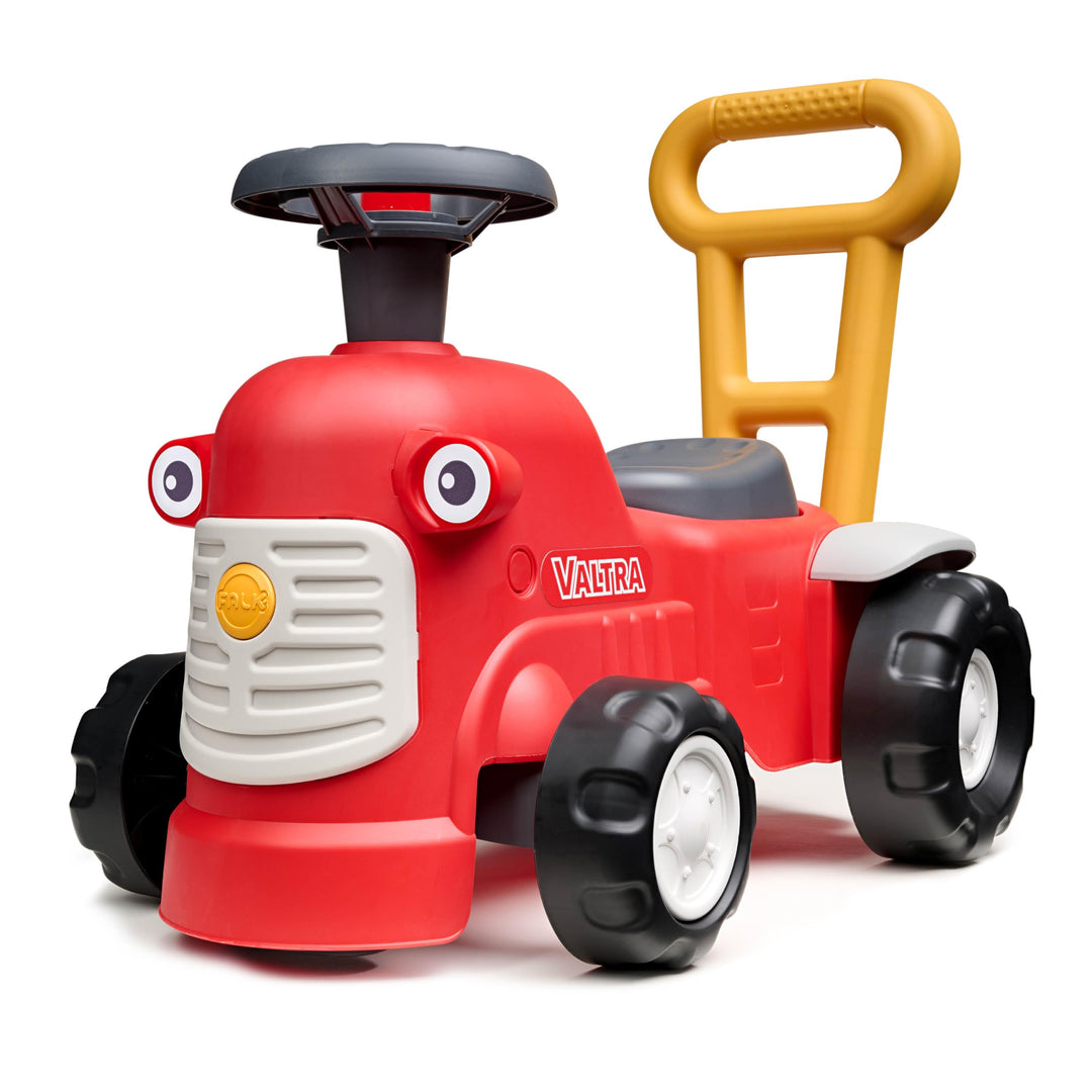 FALK - Vintage Traktor Valtra mit ergonomischer Stange zur Gehhilfe – ab 12 Monaten – 90% recycelter