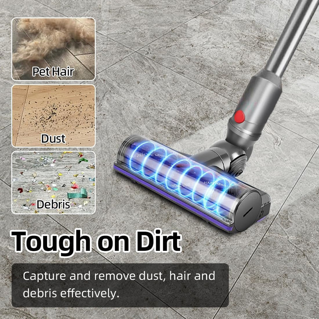 Anti-Tangle-Staubsauger Bodenbürste Zubehör Kompatibel für Dyson V12 Detect Slim, Bürste Ersatzteile