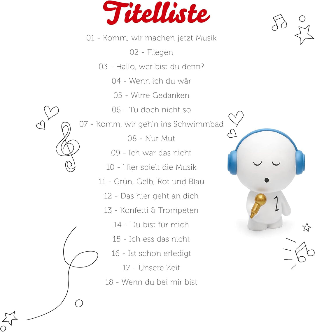 tonies Hörfiguren für Toniebox, Minimusiker - Musik für Dich 2, Kinderlieder für Kinder ab 4 Jahren,