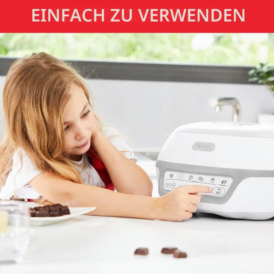 Tefal Cake Factory Délices Kuchenmaschine, 5 Auto-Programme, manuelle Modus, CreaBake, Muffinformen,