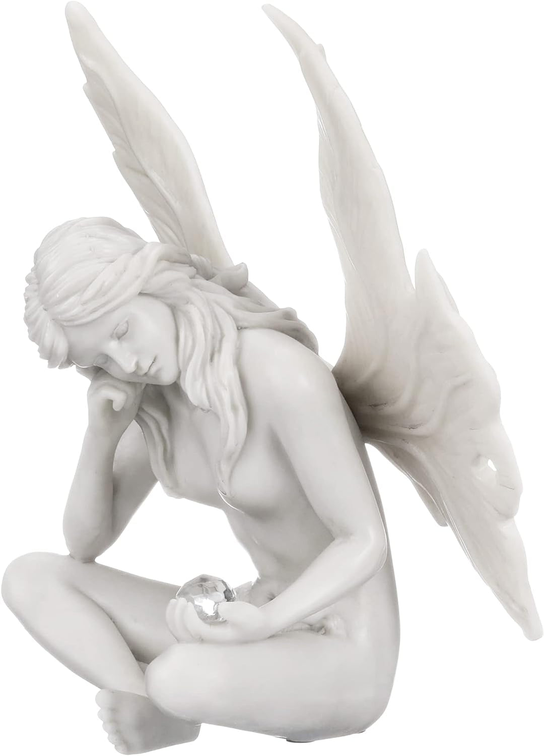 Design Toscano Feenfigur nach "The Secret Garden Fairies", elfenbein, Masse: 15 x 19 x 25,5 cm starr