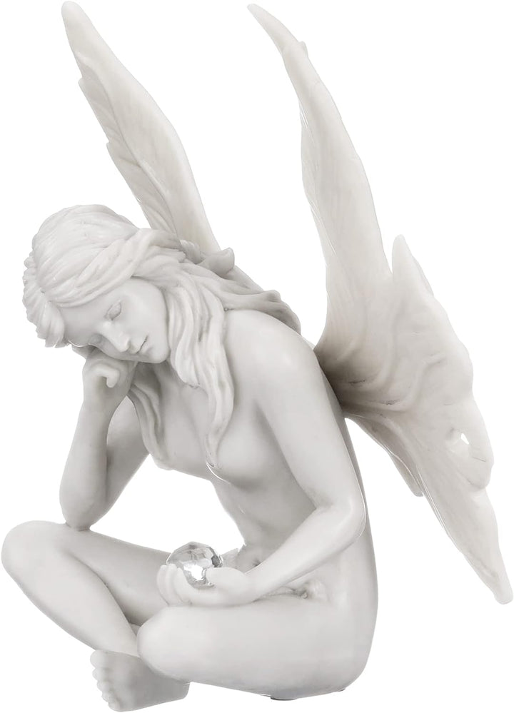 Design Toscano Feenfigur nach "The Secret Garden Fairies", elfenbein, Masse: 15 x 19 x 25,5 cm starr