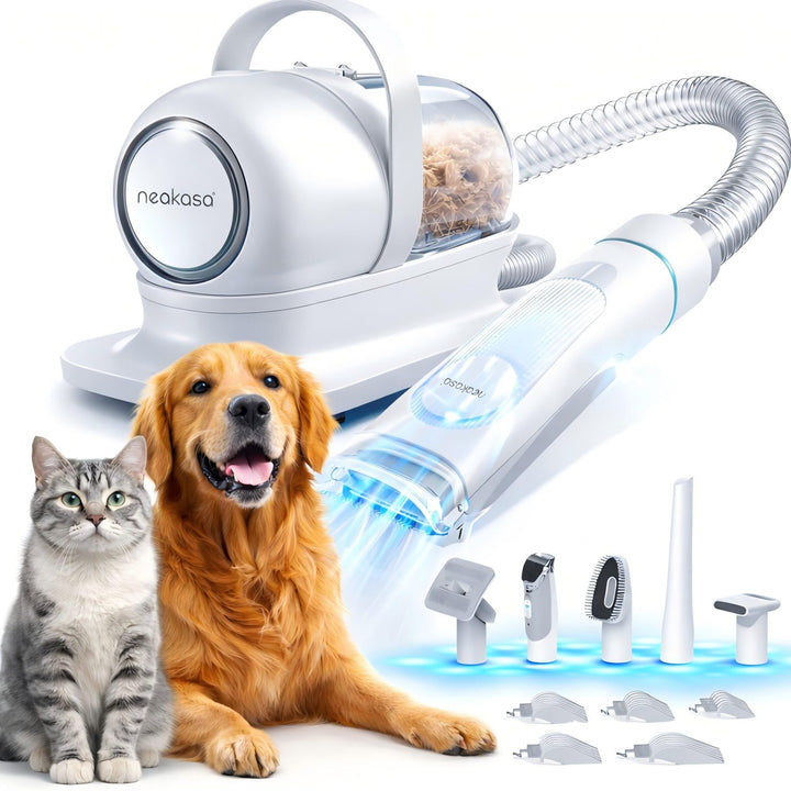 Neakasa P1 Pro Hundeschermaschine mit Staubsauger, leise Schermaschine Hund Katze, Profi Haustierpfl
