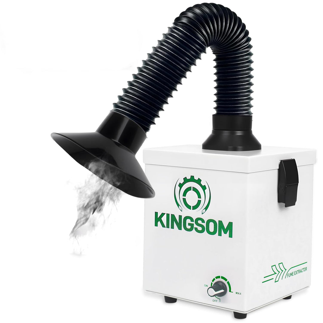 KINGSOM K7 Lötabsaugung mit 2-in-1-Aktivkohlefilter Rauchreinigung Starke Saugleistung Lötrauchabsau