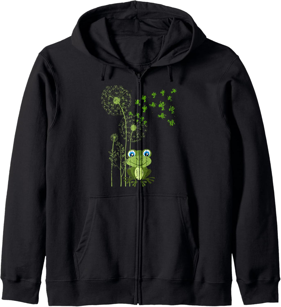 Kawaii Unke Amphibien Niedliches Pusteblume Frosch Kapuzenjacke