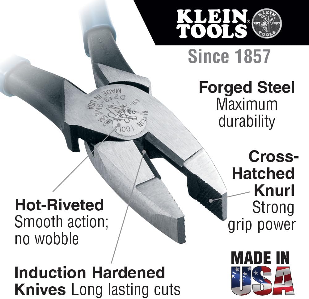 KLEIN TOOLS Seitenschneider New England, Dunkelblau, D2139NE 241 mm Dunkelblau, 241 mm Dunkelblau
