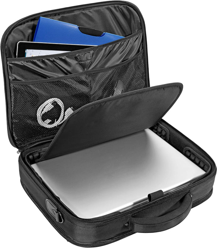 PEDEA Laptoptasche "Premium" Umhängetasche Notebook-Tasche 17,3 Zoll (43,9cm) inkl. Notebookschloss,