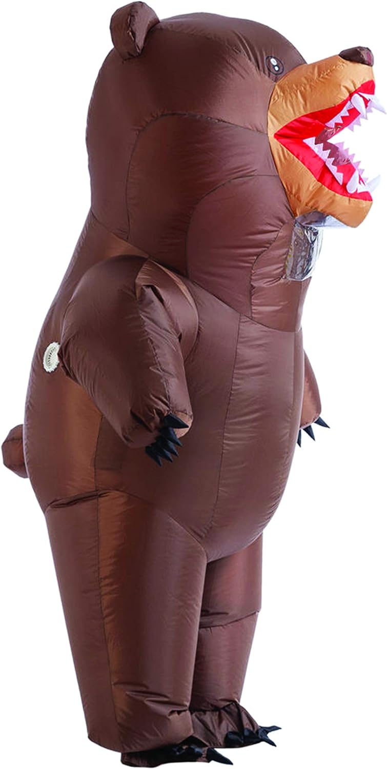 Spooktacular Creations Aufblasbares Kostüm Ganzkörper Braunbär Air Blow-up Kostüm für Halloween Part