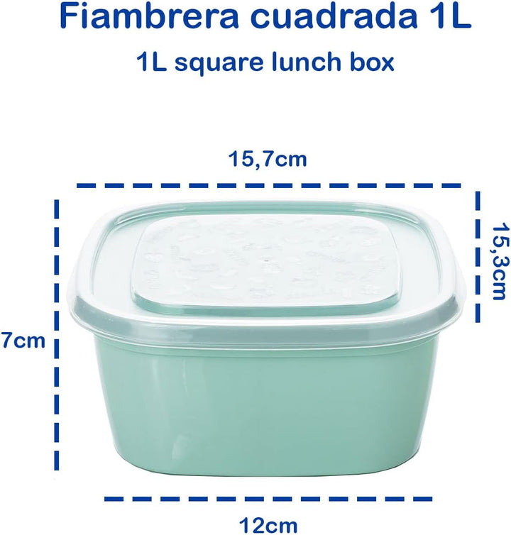 12er-Pack Lebensmittelbehälter, 1 l, runde Behälter aus Kunststoff, BPA-frei, mikrowellengeeignet, s