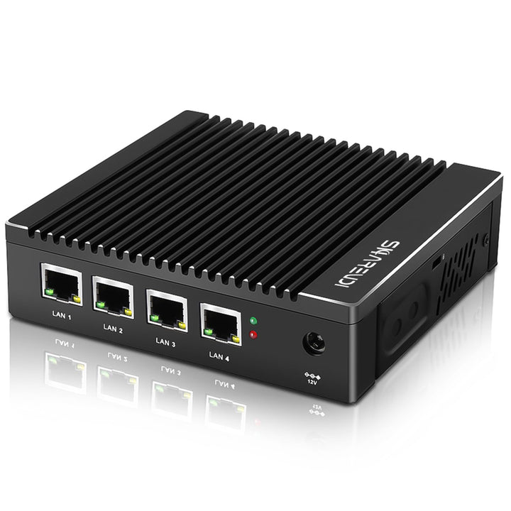 Sharevdi Firewall Mini PC, Micro Firewall Appliance, 4X Intel 2.5 GbE I225-V LAN Ports, Intel Celero
