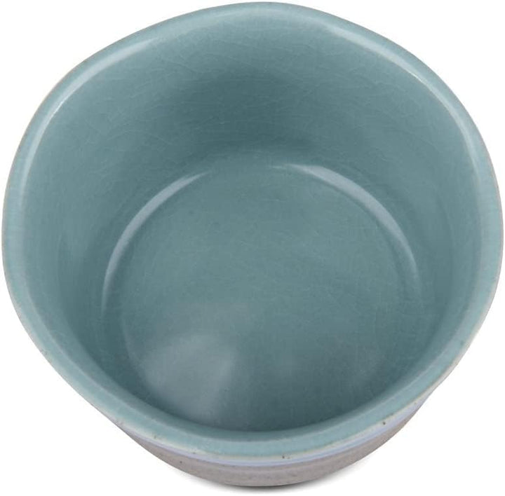 MAOCI - Matcha-Schale Chawan aus Porzellan 400ml 2farbig handgefertigt - als Geschenkbox
