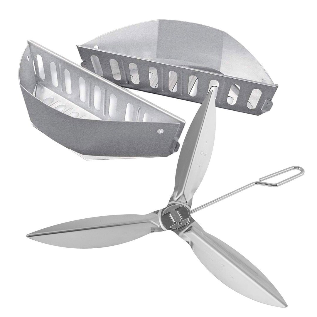 WELL GRILL 7403 & 7444 Char-Basket Holzkohlekörbe Cleaning System Kit for Weber 22-1/2-Inch One-Touc
