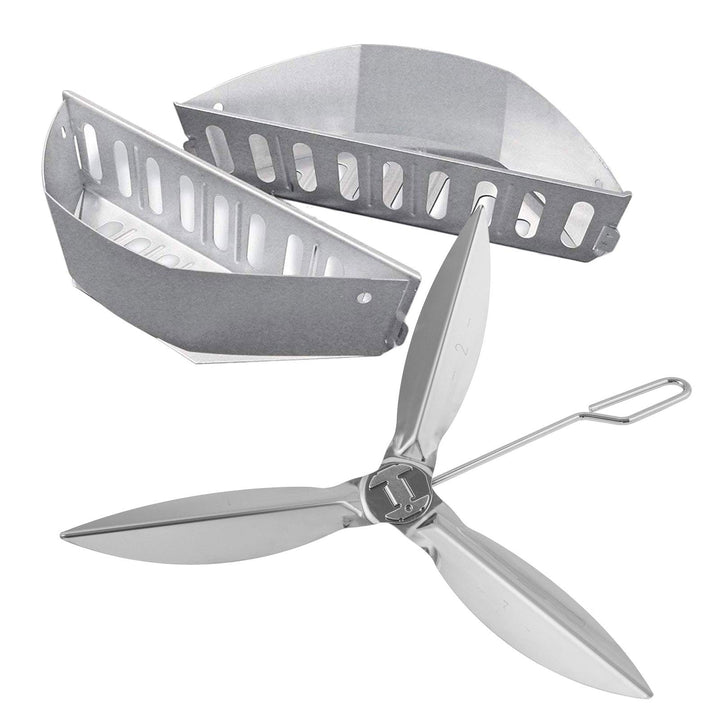 WELL GRILL 7403 & 7444 Char-Basket Holzkohlekörbe Cleaning System Kit for Weber 22-1/2-Inch One-Touc
