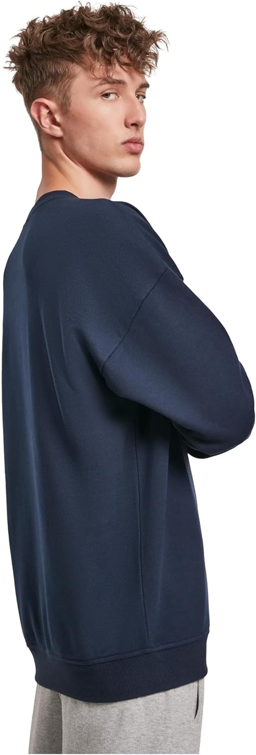Urban Classics Basic Crewneck Männer Langarmshirt schwarz Basics, Streetwear XS Grosse Grössen Midni