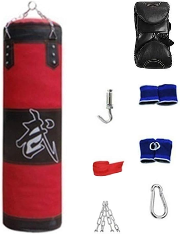 Sandsack-Set, 8 Stück/Set Fitness-Training MMA Boxsack Boxsack Sport Kick Hanging Sandsack Rot 4 #,