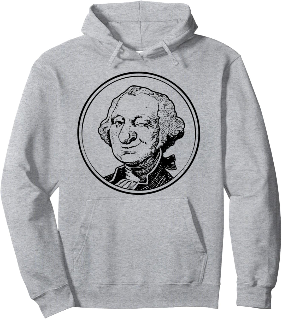 George Washington zwinkert Pullover Hoodie
