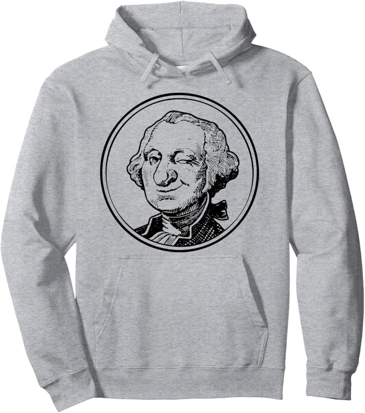 George Washington zwinkert Pullover Hoodie