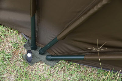 MK-Angelsport 1-2 Personen Karpfenzelt Angelzelt Bivvy Fort Knox 2.0 Anglerzelt - 160cm hohe Innenka