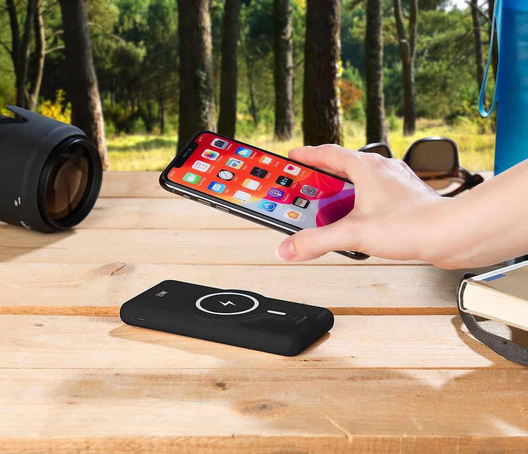 revolt Wireless Powerbank: Magnetische Powerbank 10.000 mAh, für Qi &amp; MagSafe, PD, QC, 20W (Magnetis