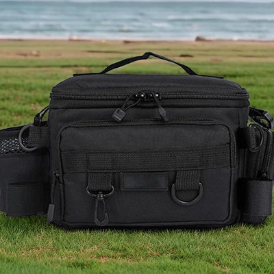 YUEMING Angeltasche, Fishing Angeltasche, Angelkoffer Forellen-Tasche Angeln mit gepolstertem Schult