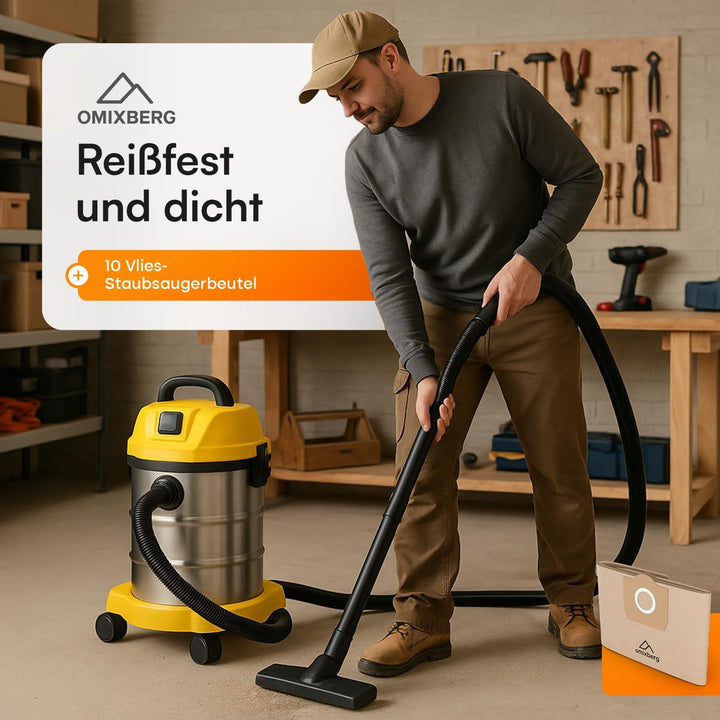 Staubsaugerbeutel für Kärcher 6.959-130.0 10 Stück WD3 Staubsaugertüten für Kärcher Nass Trockensaug