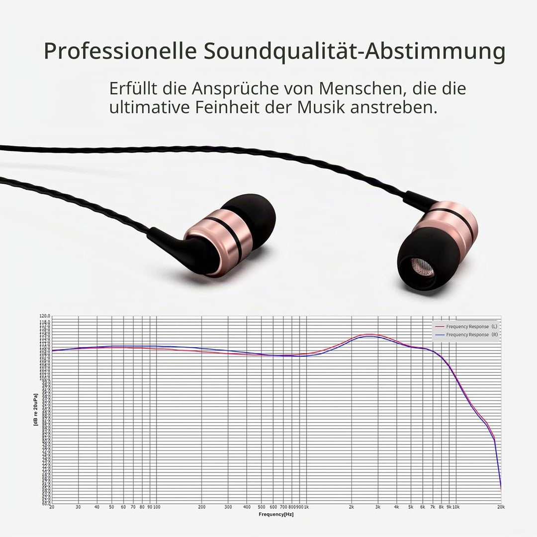 SoundMAGIC E80C Kabelgebundene Ohrhörer mit Mikrofon HiFi Stereo Audiophile Kopfhörer Geräuschisolie