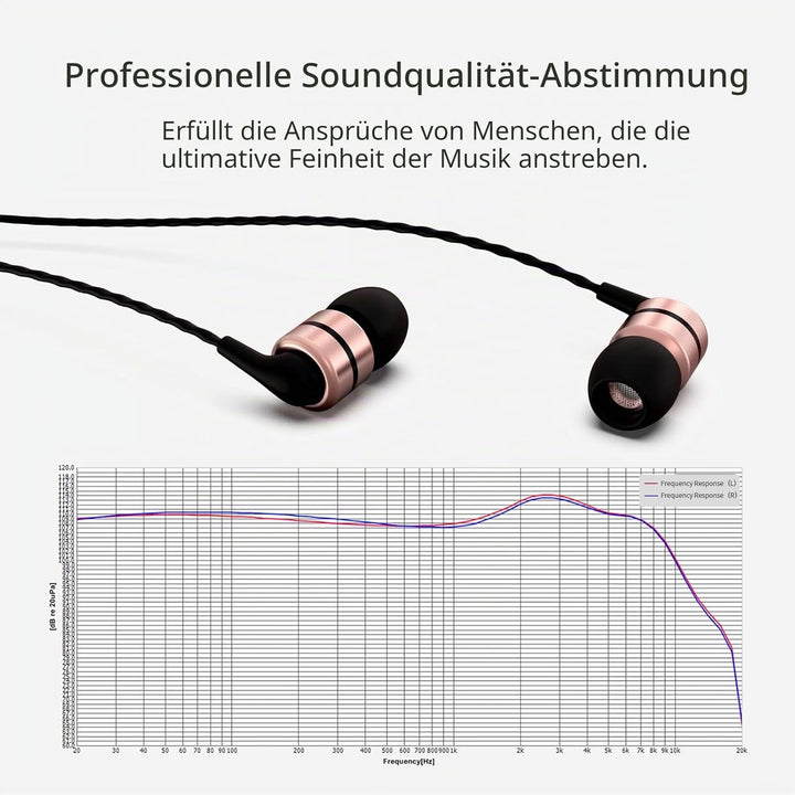 SoundMAGIC E80C Kabelgebundene Ohrhörer mit Mikrofon HiFi Stereo Audiophile Kopfhörer Geräuschisolie