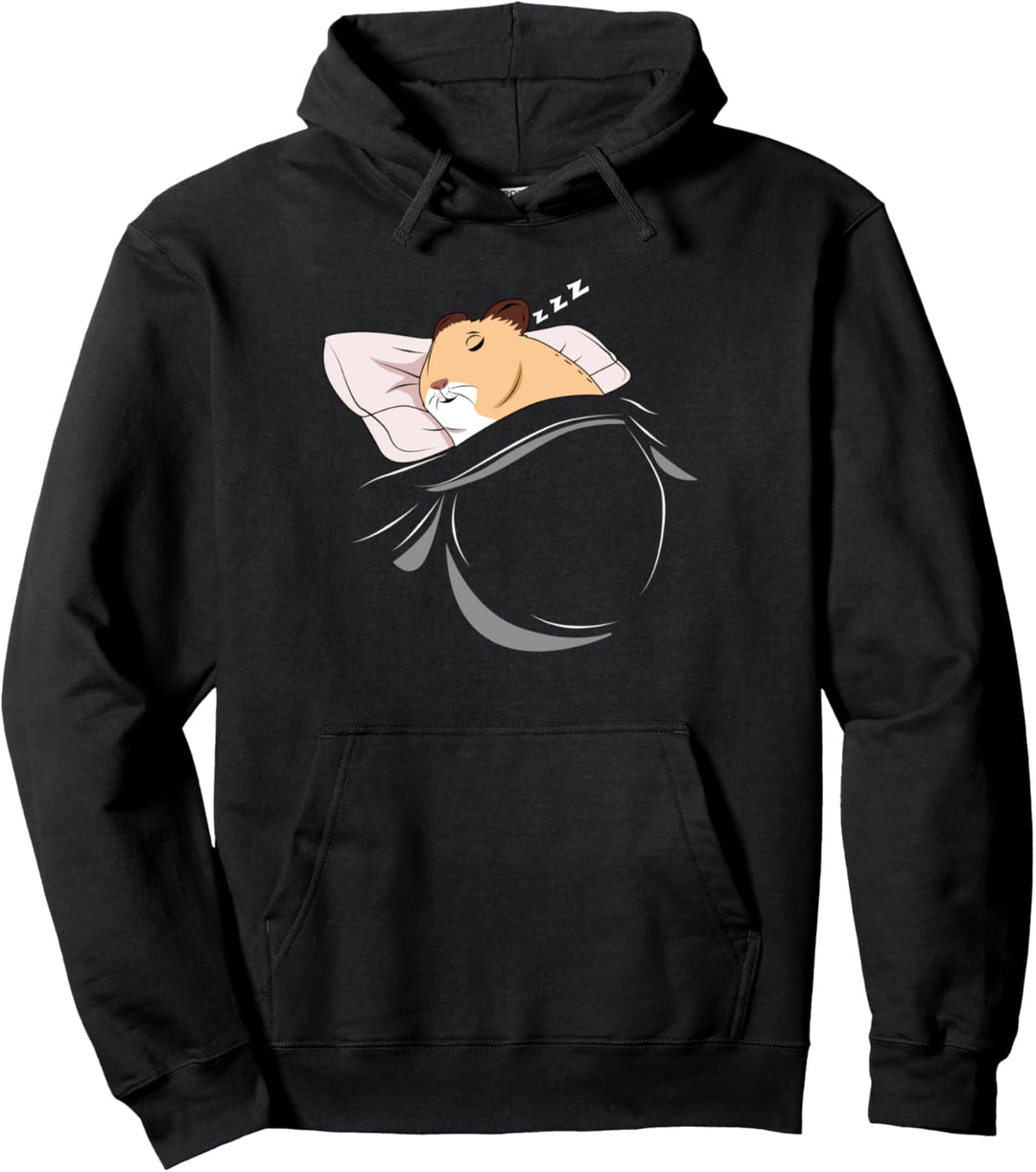Hamster schläft Schlummer Schlafanzug Oberteil Hamster Pullover Hoodie