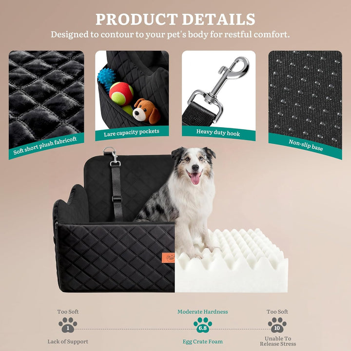YITAHOME Hundesitz für grosse und mittelgrosse Hunde,Reisebettb Haustiere mit Memory Schaumstoff unt