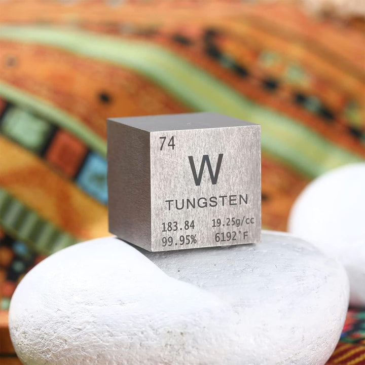 1 Inch Wolfram Würfel 25,4 mm Metall Dichte Würfel reines Metall hohe Dichte Element für Element Sam