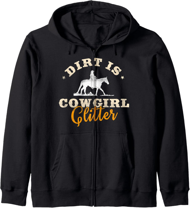 Dirt Is Cowgirl Glitter | Funny Cattle Rancher Joke Kapuzenjacke