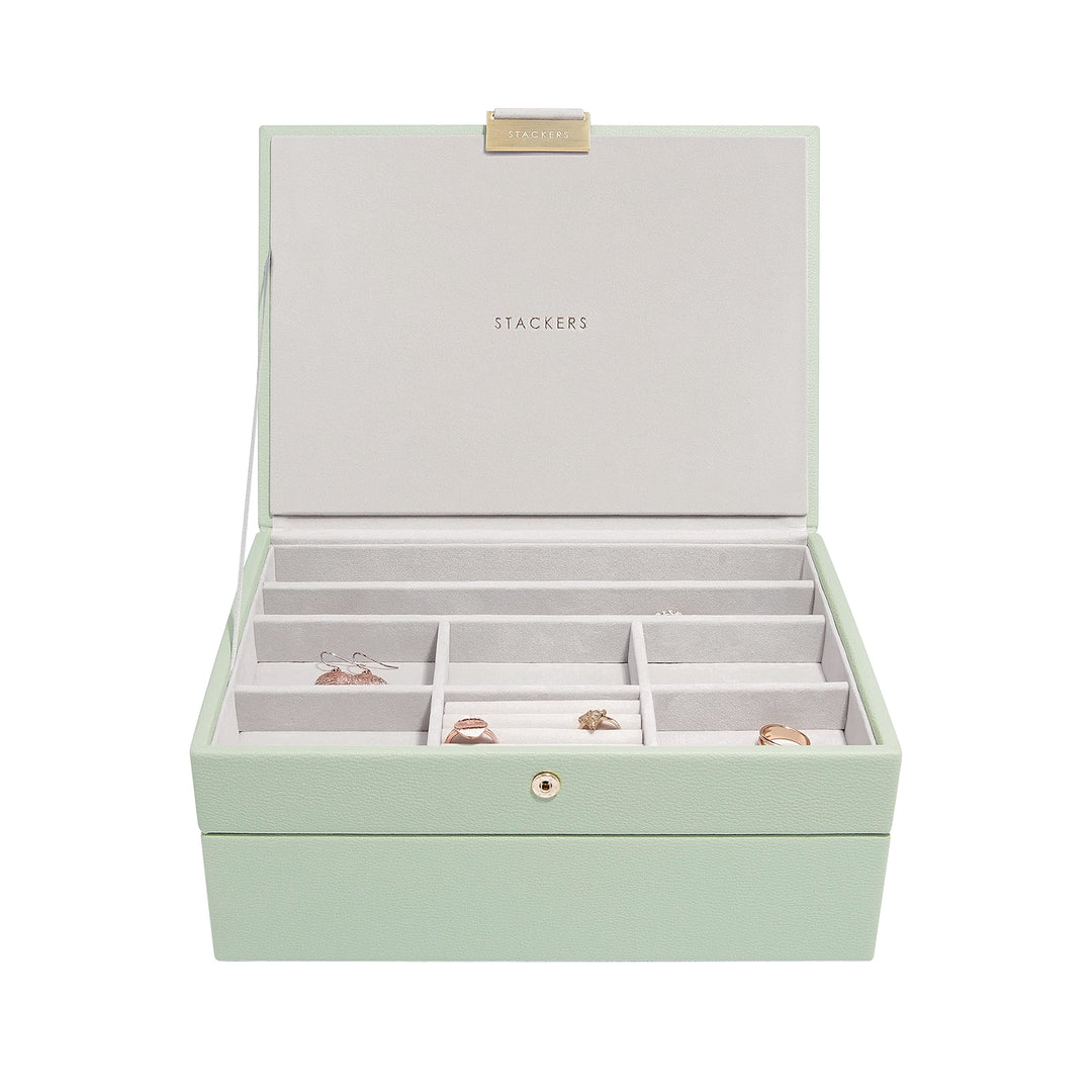 Stackers Grun Klassisch Schmuckschatulle - 2 Sage Green, Sage Green