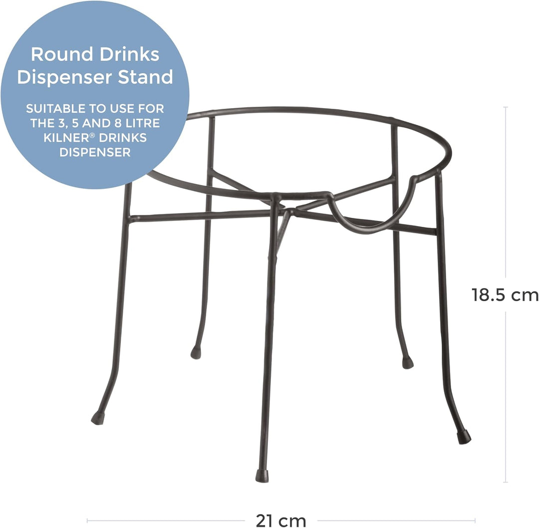 KILNER Getränkespender Ständer für ROUND Getränkespender | Ø 19 cm | Stabiler Stand | Für das komfor