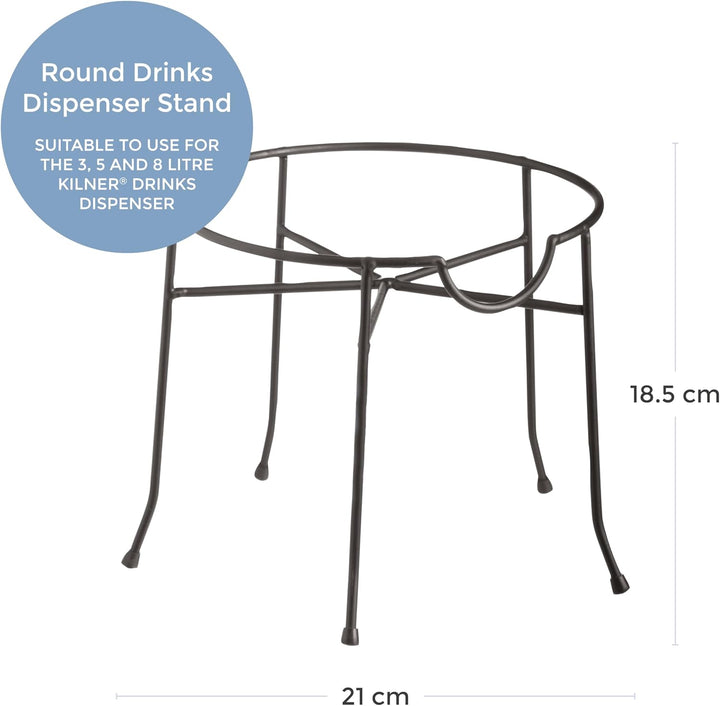 KILNER Getränkespender Ständer für ROUND Getränkespender | Ø 19 cm | Stabiler Stand | Für das komfor